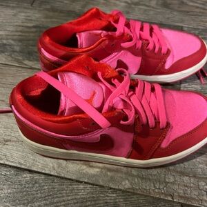 Jordan Women's Athletic Shoes - Red and Pink